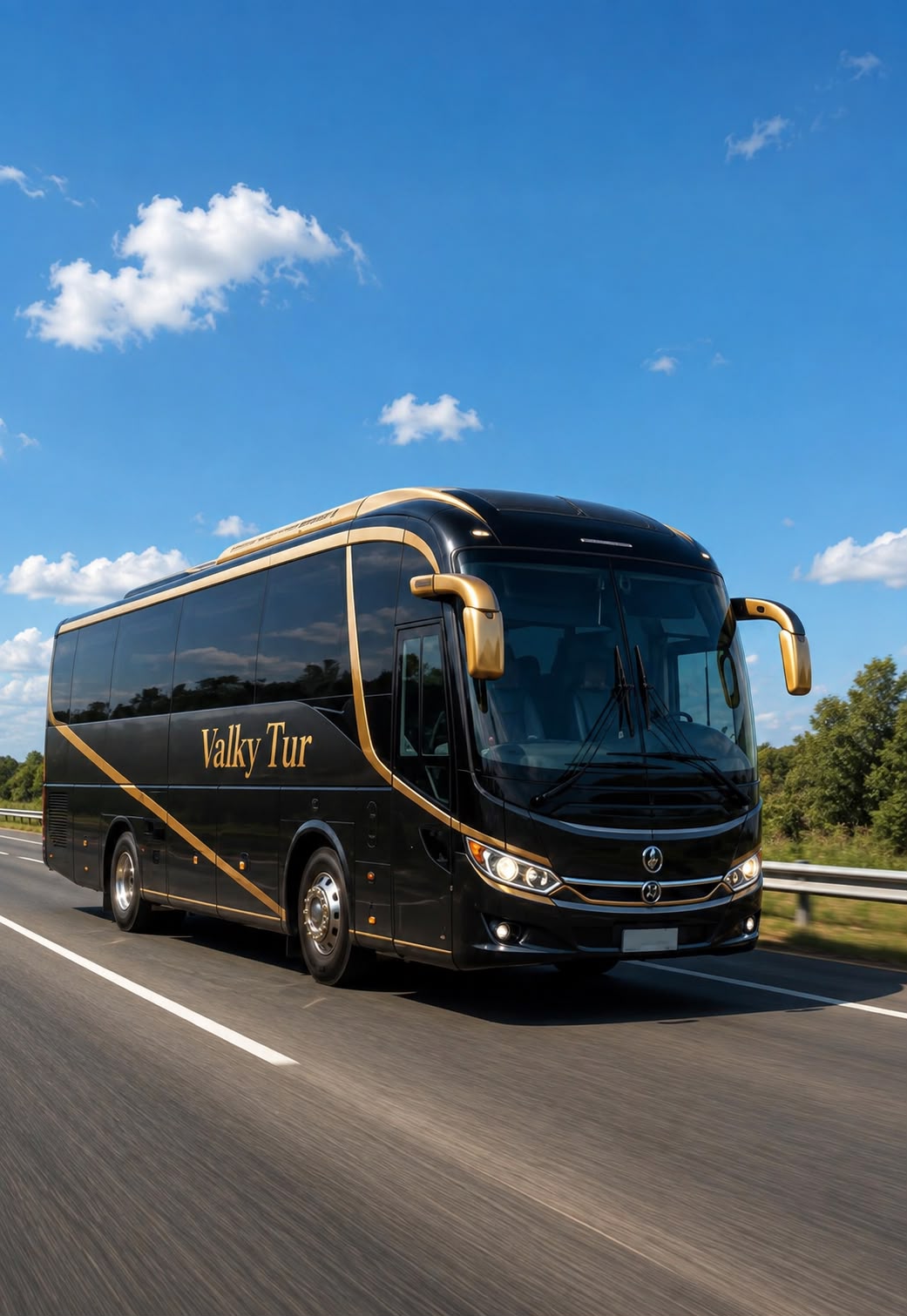 Ônibus executivo Valky Tur na estrada
